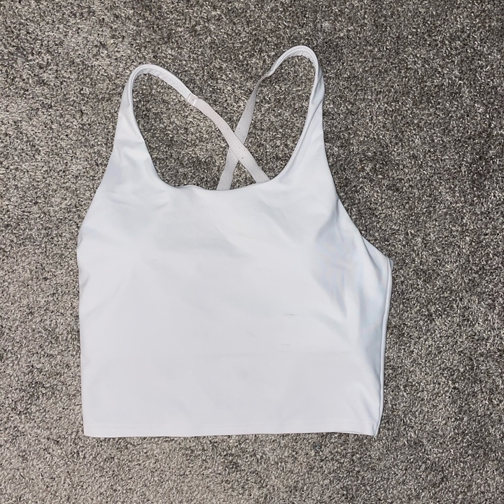 White old navy active tank top